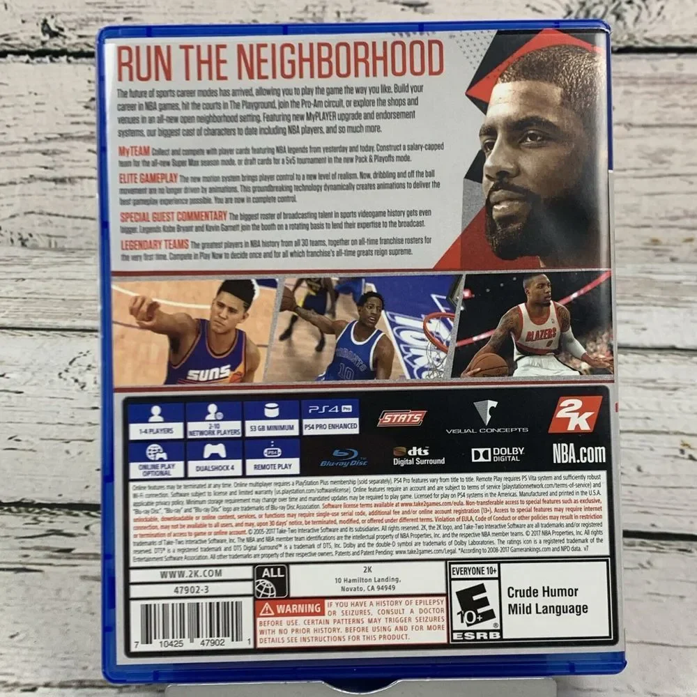NBA 2K18 - Sony PlayStation 4‎ PS4 Game - Kyrie Irving Cover CIB